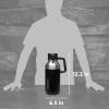 Stanley GO Growler 64 oz | Keeps Beer Cold or Coffee Hot | Leakproof Steel Lined Lid and Easy to Carry Handle | Insulated Stainless Steel Beverage Container | BPA-Free | Polar(Matte Black)