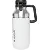 Stanley GO Growler 64 oz | Keeps Beer Cold or Coffee Hot | Leakproof Steel Lined Lid and Easy to Carry Handle | Insulated Stainless Steel Beverage Container | BPA-Free | Polar(Polar)