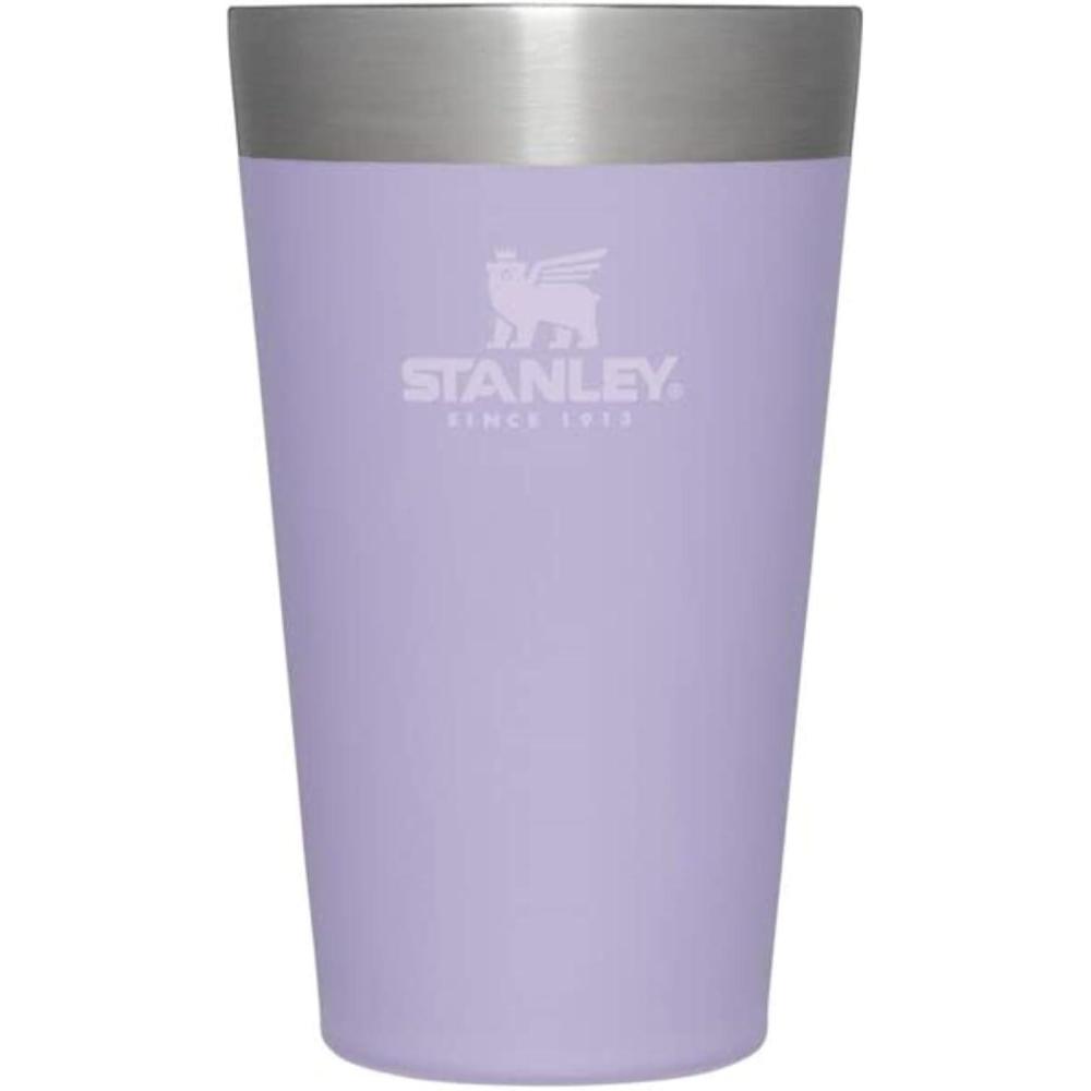 imageSTANLEY Adventure Stacking Beer Pint Glass 16oz  Stackable Drinking Cup for Cold Beverages  Dishwasher Safe  Insulated Stainless Steel Tumbler  BPAFree  Lavender16 Ounces