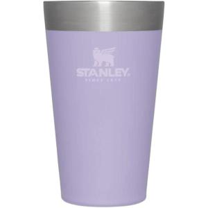 STANLEY Adventure Stacking Beer Pint Glass 16oz | Stackable Drinking Cup for Cold Beverages | Dishwasher Safe | Insulated Stainless Steel Tumbler | BPA-Free | Lavender(16 Ounces)