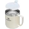 STANLEY Stay-Hot Camp Mug | Press Fit Drink Through Lid | Cup for Coffee, Tea and Drinks | Insulated Stainless Steel Coffee Mug | BPA-Free(Cream Gloss)