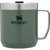 STANLEY Stay-Hot Camp Mug | Press Fit Drink Through Lid | Cup for Coffee, Tea and Drinks | Insulated Stainless Steel Coffee Mug | BPA-Free(Hammertone Green)