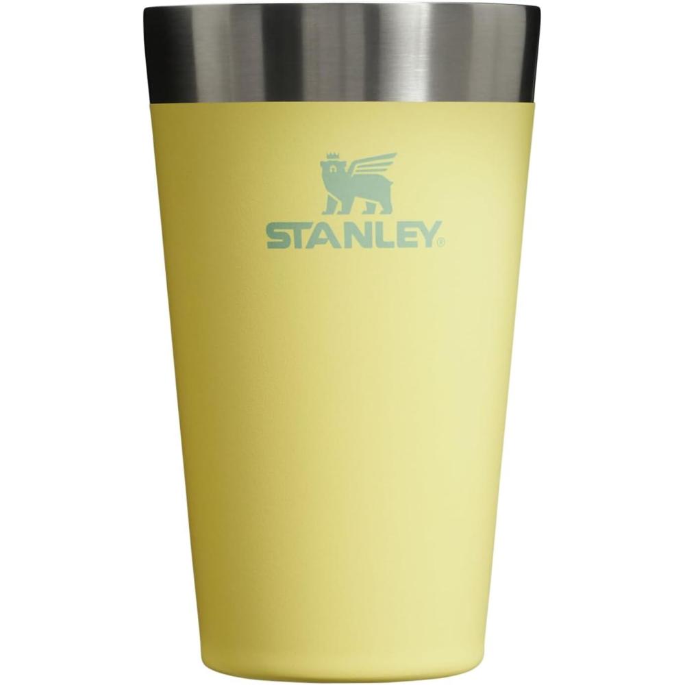 imageSTANLEY Adventure Stacking Beer Pint Glass 16oz  Stackable Drinking Cup for Cold Beverages  Dishwasher Safe  Insulated Stainless Steel Tumbler  BPAFree  PomeloPomelo