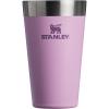 STANLEY Adventure Stacking Beer Pint Glass 16oz | Stackable Drinking Cup for Cold Beverages | Dishwasher Safe | Insulated Stainless Steel Tumbler | BPA-Free | Pomelo(Lilac)