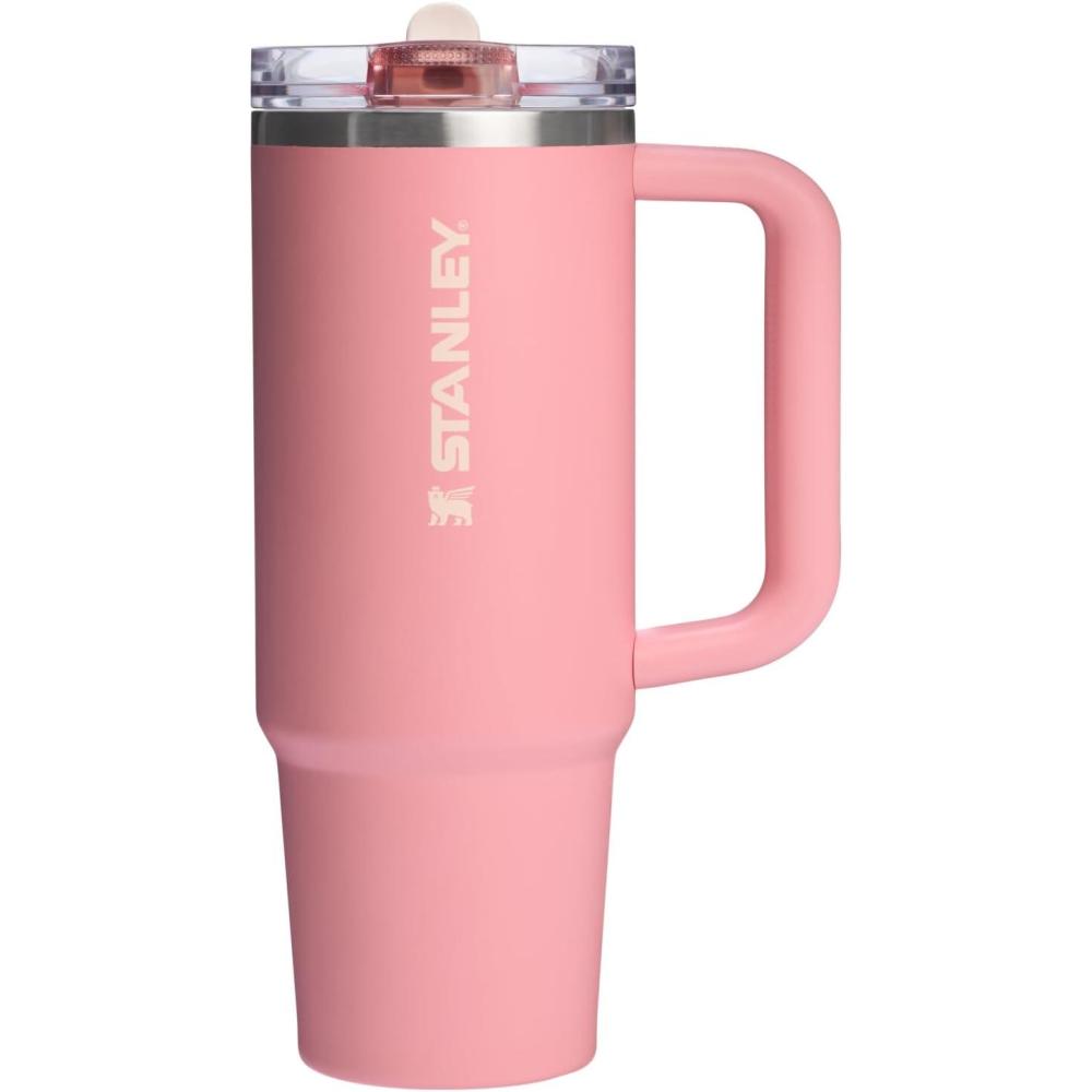 imageSTANLEY Quencher ProTour Flip Straw Tumbler with Leakproof Lid  BuiltIn Straw amp Handle  Cupholder Compatible for Travel  Insulated Stainless Steel Cup  BPAFreePink Mesa
