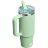 STANLEY Quencher ProTour Flip Straw Tumbler with Leakproof Lid | Built-In Straw & Handle | Cupholder Compatible for Travel | Insulated Stainless Steel Cup | BPA-Free(Pistachio)