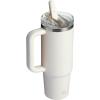 STANLEY Quencher ProTour Flip Straw Tumbler with Leakproof Lid | Built-In Straw & Handle | Cupholder Compatible for Travel | Insulated Stainless Steel Cup | BPA-Free(Cream)