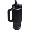STANLEY Quencher ProTour Flip Straw Tumbler with Leakproof Lid | Built-In Straw & Handle | Cupholder Compatible for Travel | Insulated Stainless Steel Cup | BPA-Free(Black)