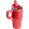 STANLEY Quencher ProTour Flip Straw Tumbler with Leakproof Lid | Built-In Straw & Handle | Cupholder Compatible for Travel | Insulated Stainless Steel Cup | BPA-Free(Hot Coral Fade)