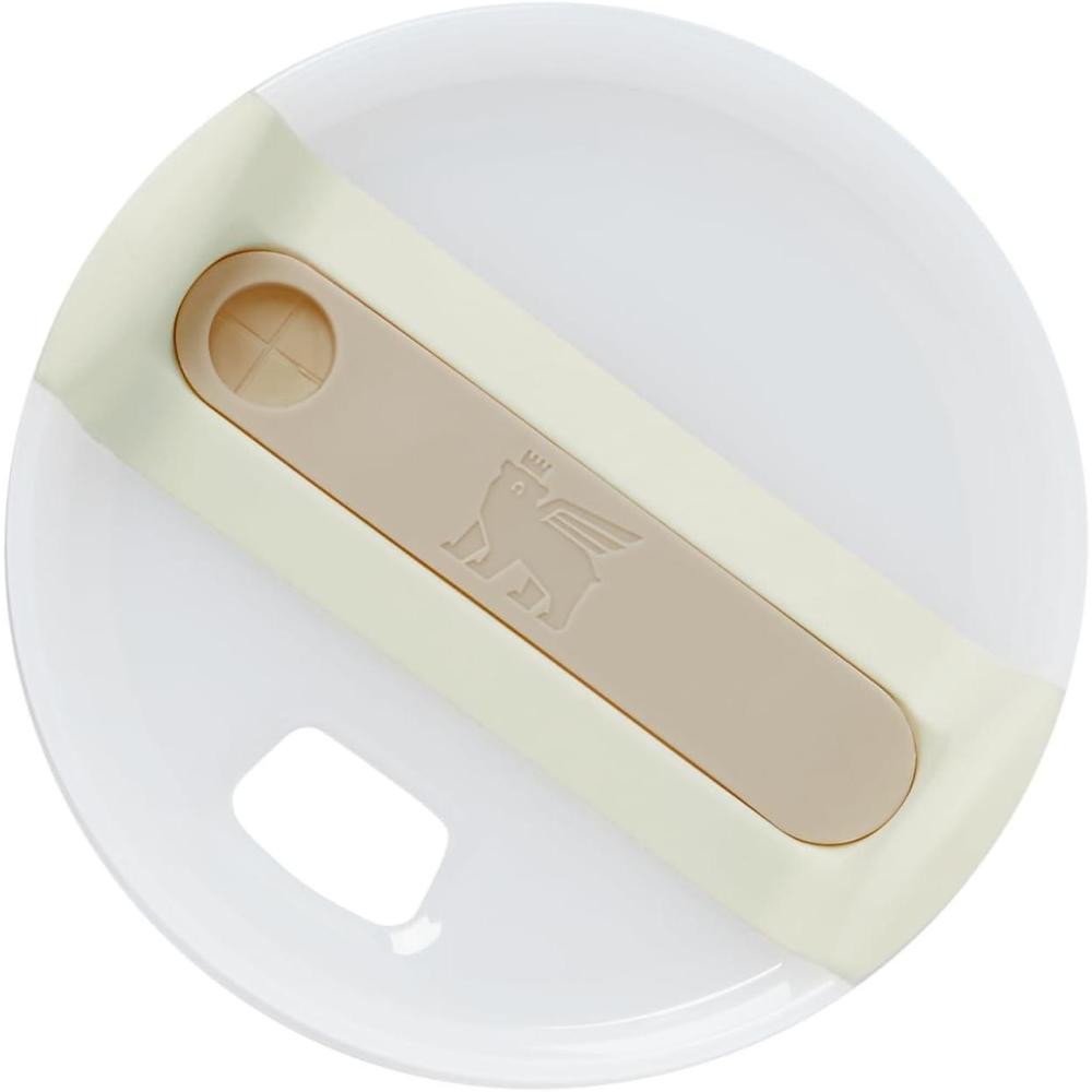 imageStanley Quencher Tumbler Lid Twist on Flowstate 3Position Lid Replacement for Tumbler with Handle Accessory fits Stainless Steel Drinking Cup BPAFree ClearMilky White