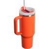 STANLEY Quencher H2.0 Tumbler with Handle and Straw 40 oz | Flowstate 3-Position Lid | Cup Holder Compatible for Travel | Insulated Stainless Steel Cup | BPA-Free | Tigerlily Plum