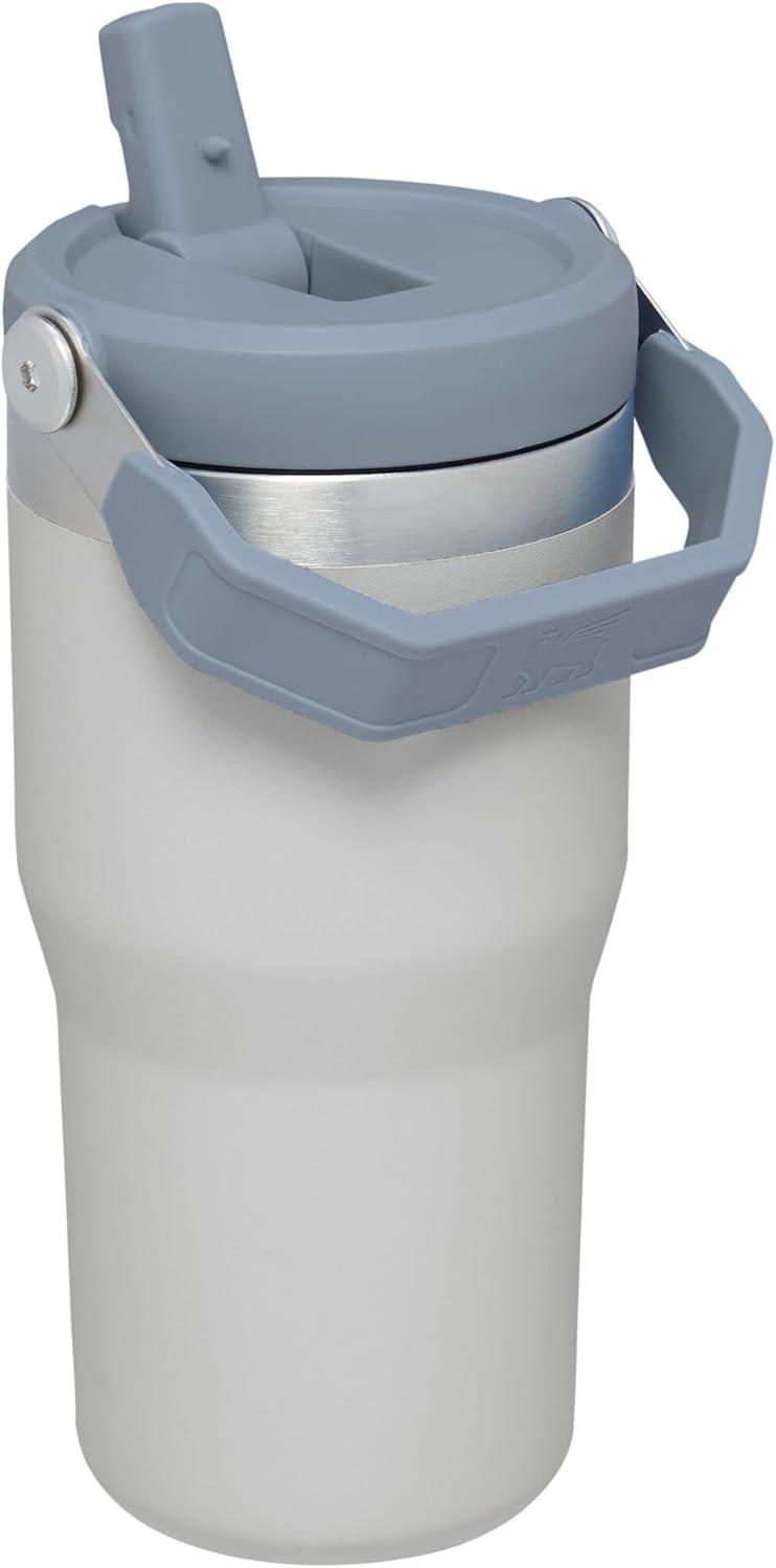 imageSTANLEY IceFlow 20 Flip Straw Tumbler with Handle 20 oz Twist On Lid and Flip Up Straw Leak Resistant Water Bottle Insulated Stainless Steel BPAFree AzureFog