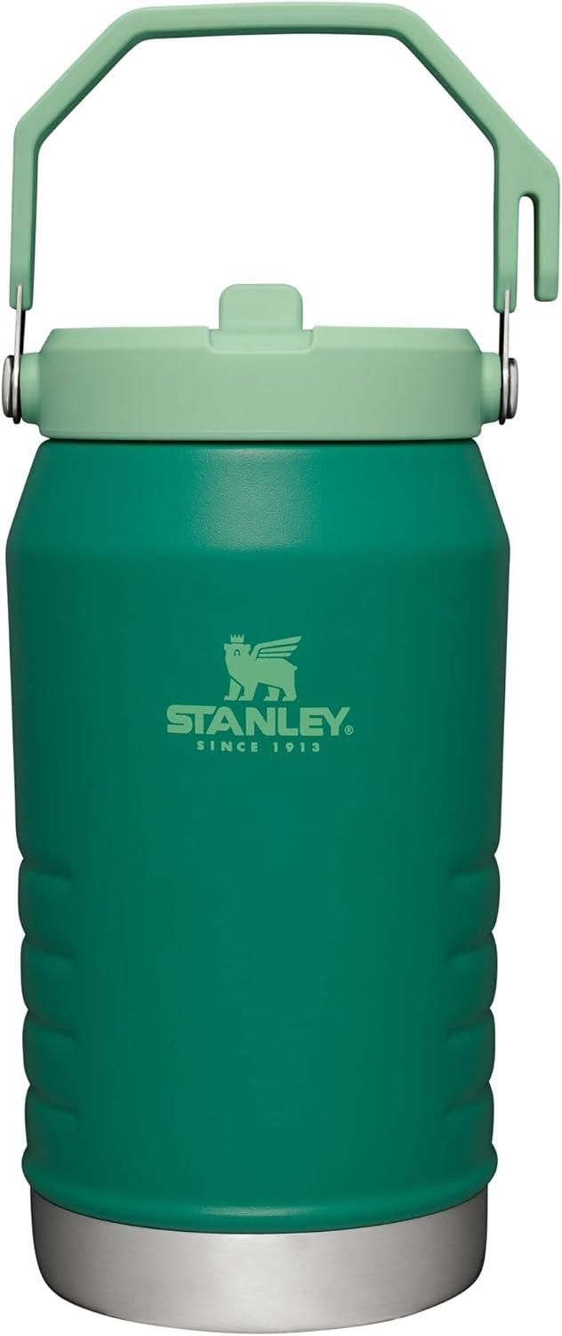 imageSTANLEY IceFlow 20 Flip Straw Tumbler with Handle 20 oz Twist On Lid and Flip Up Straw Leak Resistant Water Bottle Insulated Stainless Steel BPAFree AzureAlpine