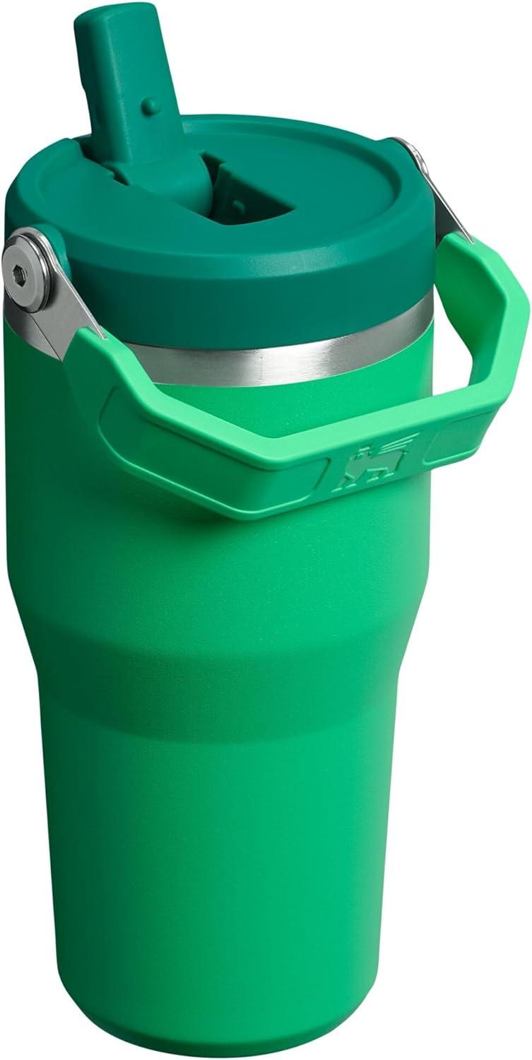 imageSTANLEY IceFlow 20 Flip Straw Tumbler with Handle 20 oz Twist On Lid and Flip Up Straw Leak Resistant Water Bottle Insulated Stainless Steel BPAFree AzureMeadow