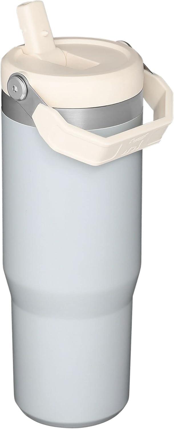 imageStanley IceFlow Flip Straw Tumbler with Handle 20 oz Twist On Lid and Flip Up Straw Leak Resistant Water Bottle Insulated Stainless Steel BPAFree PlumCloud