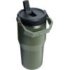 STANLEY IceFlow 2.0 Flip Straw Tumbler with Handle 20 oz | Twist On Lid and Flip Up Straw | Leak Resistant Water Bottle | Insulated Stainless Steel | BPA-Free | Azure(Dried Pine)