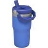 Stanley IceFlow Flip Straw Tumbler with Handle 20 oz | Twist On Lid and Flip Up Straw | Leak Resistant Water Bottle | Insulated Stainless Steel |BPA-Free | Plum(Iris)