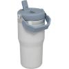 Stanley IceFlow Flip Straw Tumbler with Handle 20 oz | Twist On Lid and Flip Up Straw | Leak Resistant Water Bottle | Insulated Stainless Steel |BPA-Free | Plum(Fog)