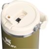 Stanley IceFlow Flip Straw Tumbler with Handle 20 oz | Twist On Lid and Flip Up Straw | Leak Resistant Water Bottle | Insulated Stainless Steel |BPA-Free | Plum(Thyme)