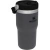 Stanley IceFlow Flip Straw Tumbler with Handle 20 oz | Twist On Lid and Flip Up Straw | Leak Resistant Water Bottle | Insulated Stainless Steel |BPA-Free | Plum(Charcoal)