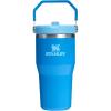 STANLEY IceFlow 2.0 Flip Straw Tumbler with Handle 20 oz | Twist On Lid and Flip Up Straw | Leak Resistant Water Bottle | Insulated Stainless Steel | BPA-Free | Azure(Azure)