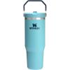 STANLEY IceFlow 2.0 Flip Straw Tumbler with Handle 20 oz | Twist On Lid and Flip Up Straw | Leak Resistant Water Bottle | Insulated Stainless Steel | BPA-Free | Azure(Agave)