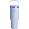 STANLEY IceFlow 2.0 Flip Straw Tumbler with Handle 20 oz | Twist On Lid and Flip Up Straw | Leak Resistant Water Bottle | Insulated Stainless Steel | BPA-Free | Azure(Dew Drop)