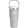 STANLEY IceFlow 2.0 Flip Straw Tumbler with Handle 20 oz | Twist On Lid and Flip Up Straw | Leak Resistant Water Bottle | Insulated Stainless Steel | BPA-Free | Azure(Ash)