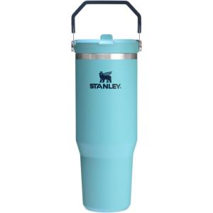 STANLEY IceFlow 2.0 Flip Straw Tumbler with Handle 20 oz | Twist On Lid and Flip Up Straw | Leak Resistant Water Bottle | Insulated Stainless Steel | BPA-Free | Azure(Agave)