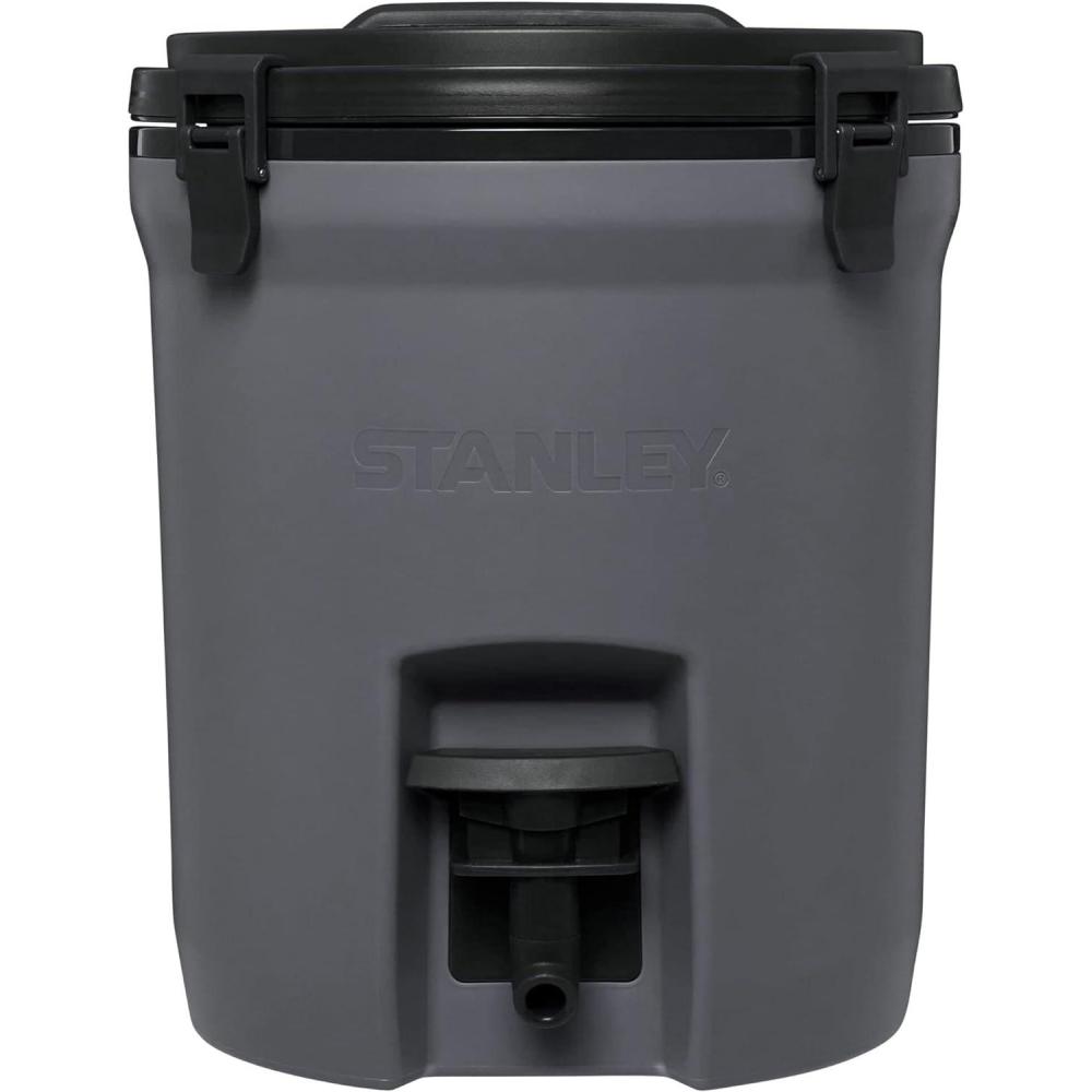 imageStanley Adventure Fast Flow Water Jug 2 Gallon Leakproof Ice Water Dispenser Insulated Beverage Cooler Easy Pour Spigot and Latched Foam Lid BPAFreeCharcoal