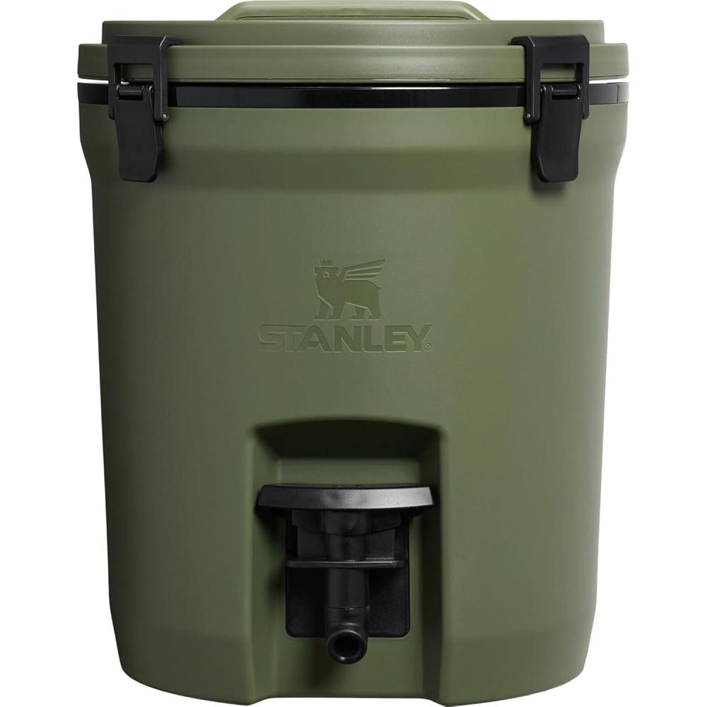 imageStanley Adventure Fast Flow Water Jug 2 Gallon  Leakproof Ice Water Dispenser  Insulated Beverage Cooler  Easy Pour Spigot and Latched Foam Lid  BPAFreeDried Pine