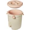 Stanley Adventure Fast Flow Water Jug 2 Gallon | Leakproof Ice Water Dispenser | Insulated Beverage Cooler | Easy Pour Spigot and Latched Foam Lid | BPA-Free(Cream)