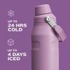 Stanley IceFlow Fast Flow Water Bottle 16 oz | Angled Spout Lid | Lightweight and Leakproof for Travel and Sports | Insulated Stainless Steel | BPA-Free | Black