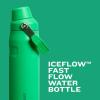 Stanley IceFlow Fast Flow Water Bottle 16 oz | Angled Spout Lid | Lightweight and Leakproof for Travel and Sports | Insulated Stainless Steel | BPA-Free | Black