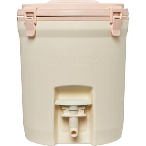 Stanley Adventure Fast Flow Water Jug 2 Gallon | Leakproof Ice Water Dispenser | Insulated Beverage Cooler | Easy Pour Spigot and Latched Foam Lid | BPA-Free(Cream)