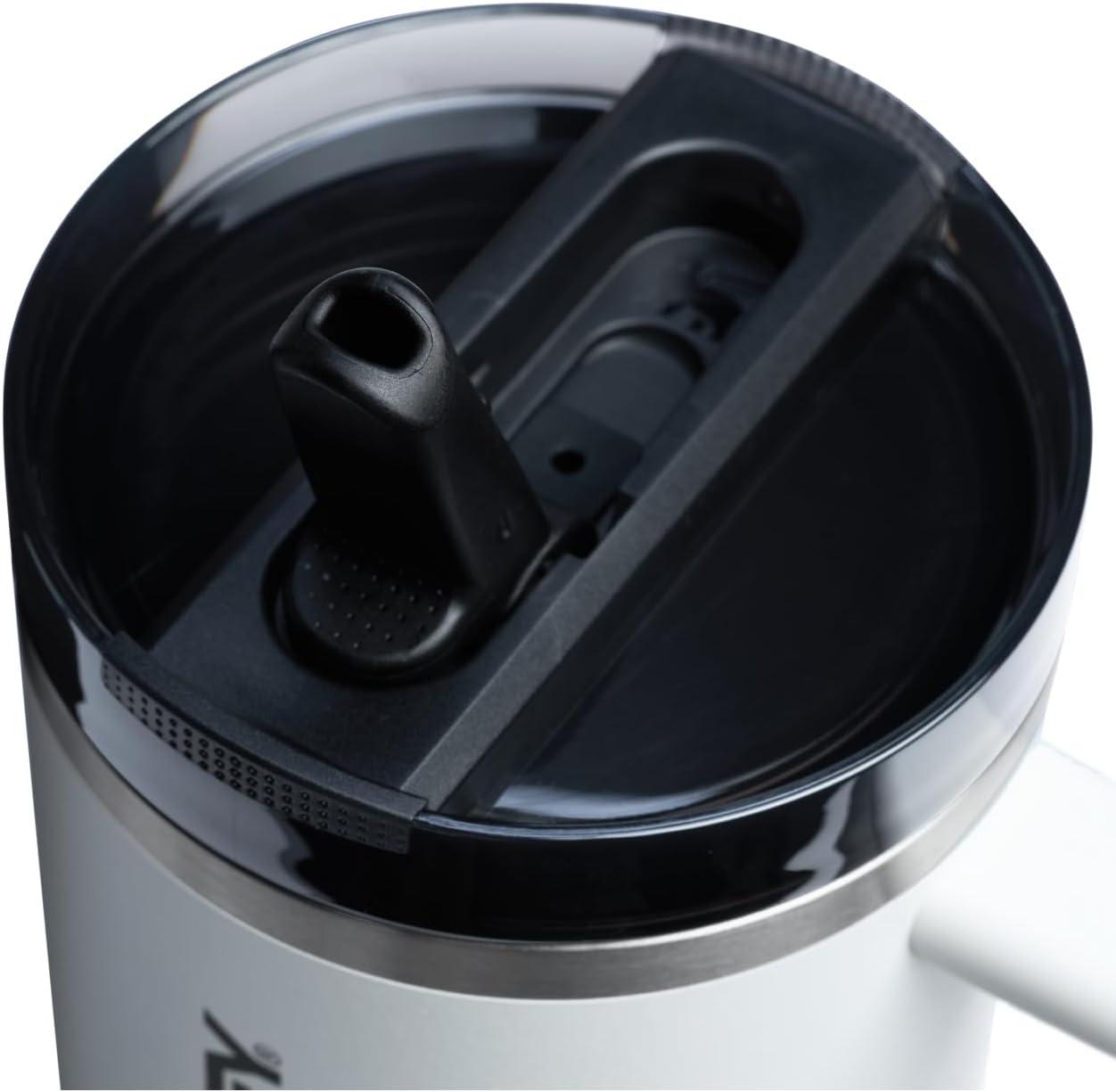 imageSTANLEY Quencher ProTour Flip Straw Tumbler with Leakproof Lid BuiltIn Straw amp Handle Cupholder Compatible for Travel Insulated Stainless Steel Cup BPAFreeChalk
