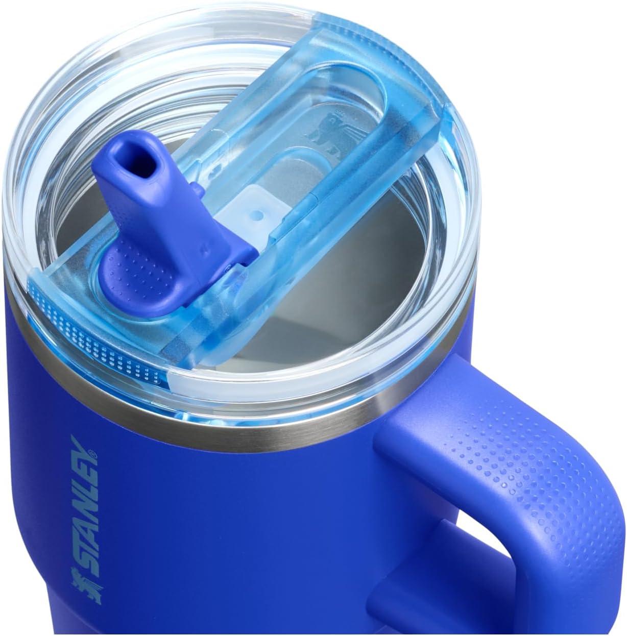 imageSTANLEY Quencher ProTour Flip Straw Tumbler with Leakproof Lid BuiltIn Straw amp Handle Cupholder Compatible for Travel Insulated Stainless Steel Cup BPAFreeCobalt
