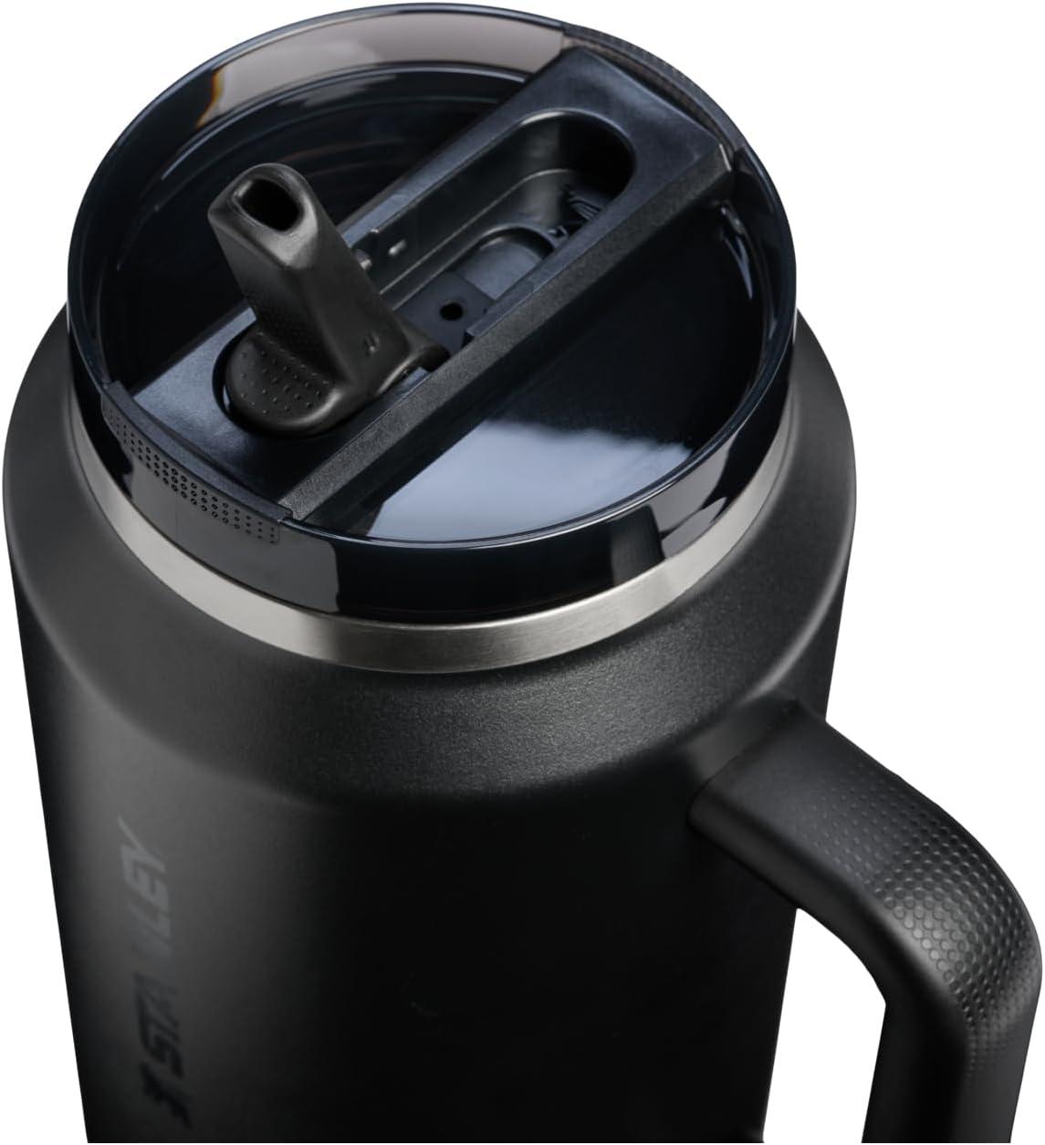 imageSTANLEY Quencher ProTour Flip Straw Tumbler with Leakproof Lid BuiltIn Straw amp Handle Cupholder Compatible for Travel Insulated Stainless Steel Cup BPAFreeBlack 20