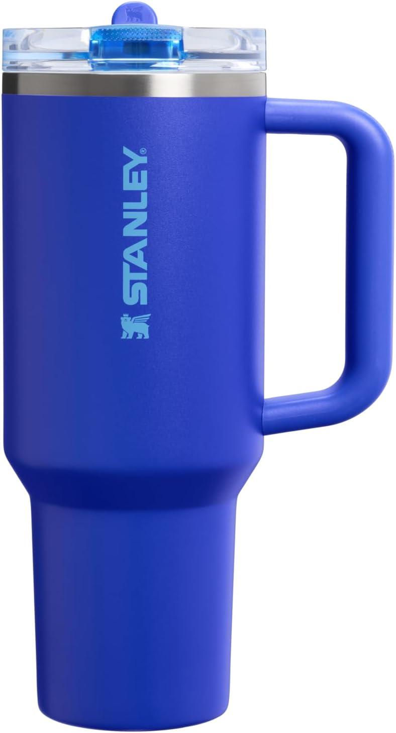 imageSTANLEY Quencher ProTour Flip Straw Tumbler with Leakproof Lid BuiltIn Straw amp Handle Cupholder Compatible for Travel Insulated Stainless Steel Cup BPAFreeCobalt