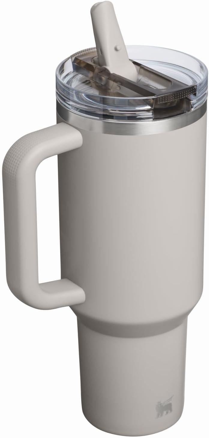 imageSTANLEY Quencher ProTour Flip Straw Tumbler with Leakproof Lid BuiltIn Straw amp Handle Cupholder Compatible for Travel Insulated Stainless Steel Cup BPAFreeAsh
