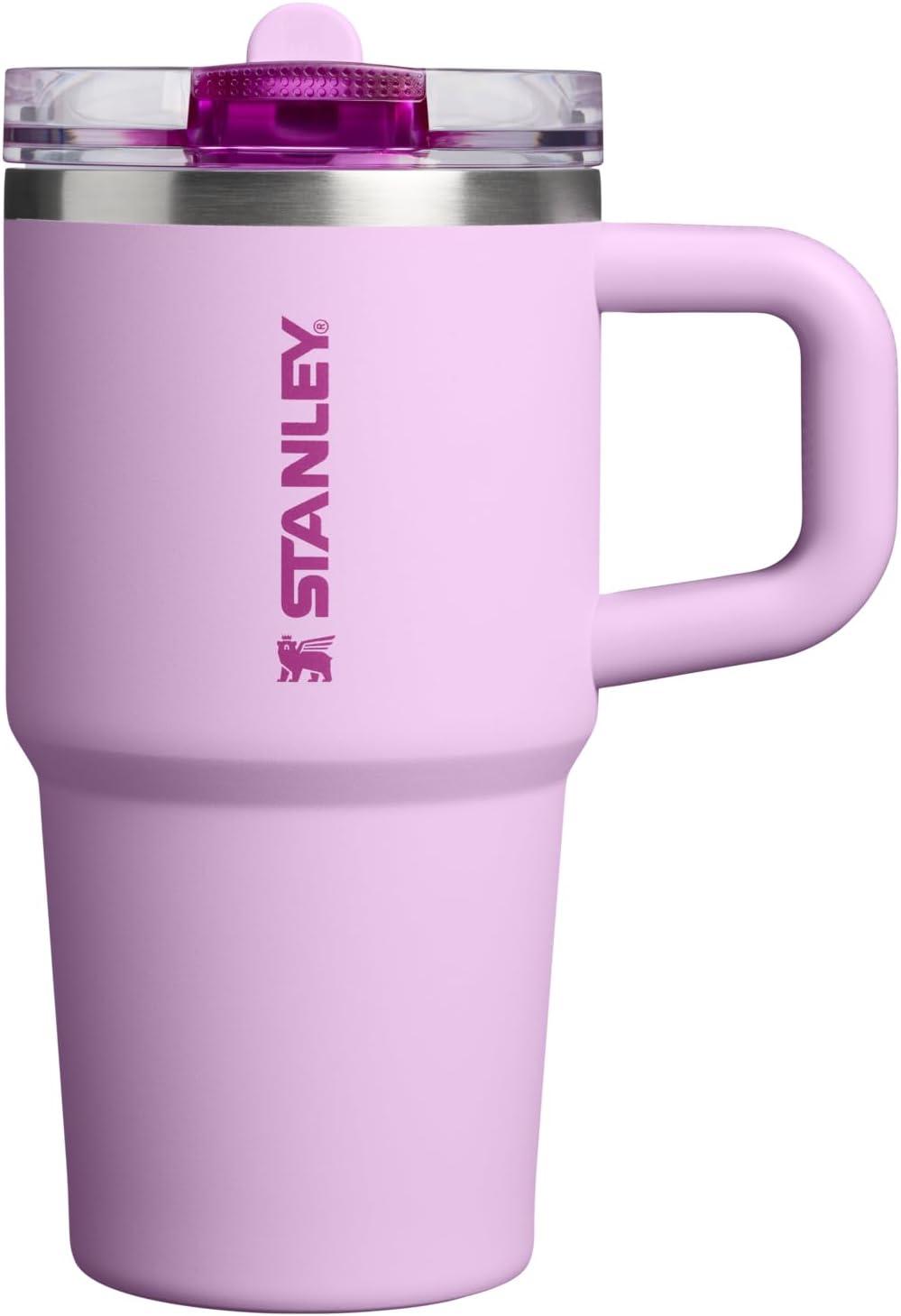 imageSTANLEY Quencher ProTour Flip Straw Tumbler with Leakproof Lid BuiltIn Straw amp Handle Cupholder Compatible for Travel Insulated Stainless Steel Cup BPAFreeSoft Orchid