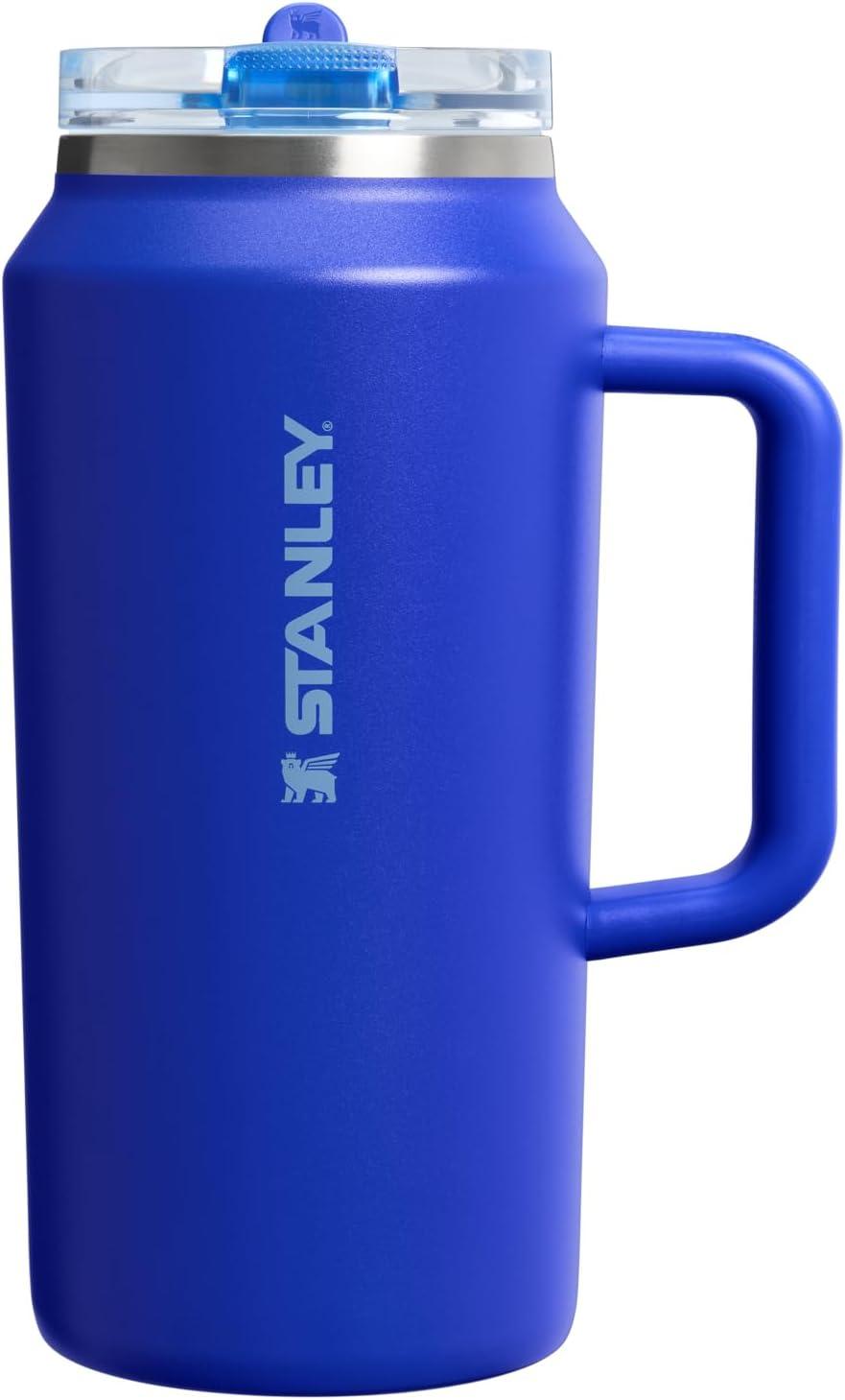 imageSTANLEY Quencher ProTour Flip Straw Tumbler with Leakproof Lid BuiltIn Straw amp Handle Cupholder Compatible for Travel Insulated Stainless Steel Cup BPAFreeCobalt