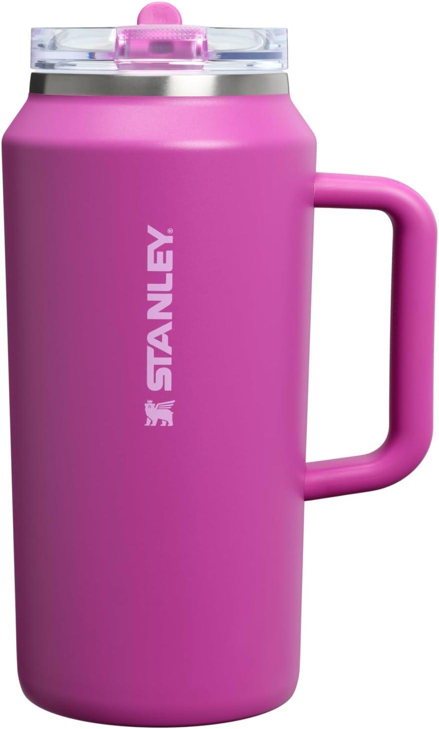 imageSTANLEY Quencher ProTour Flip Straw Tumbler with Leakproof Lid BuiltIn Straw amp Handle Cupholder Compatible for Travel Insulated Stainless Steel Cup BPAFreeDark Blossom
