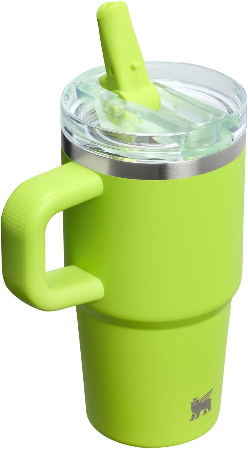 imageSTANLEY Quencher ProTour Flip Straw Tumbler with Leakproof Lid BuiltIn Straw amp Handle Cupholder Compatible for Travel Insulated Stainless Steel Cup BPAFreeChartreuse