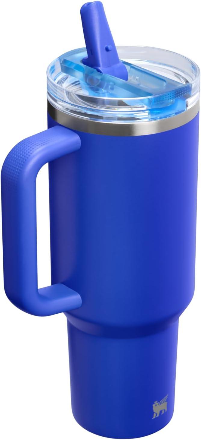 imageSTANLEY Quencher ProTour Flip Straw Tumbler with Leakproof Lid BuiltIn Straw amp Handle Cupholder Compatible for Travel Insulated Stainless Steel Cup BPAFreeCobalt