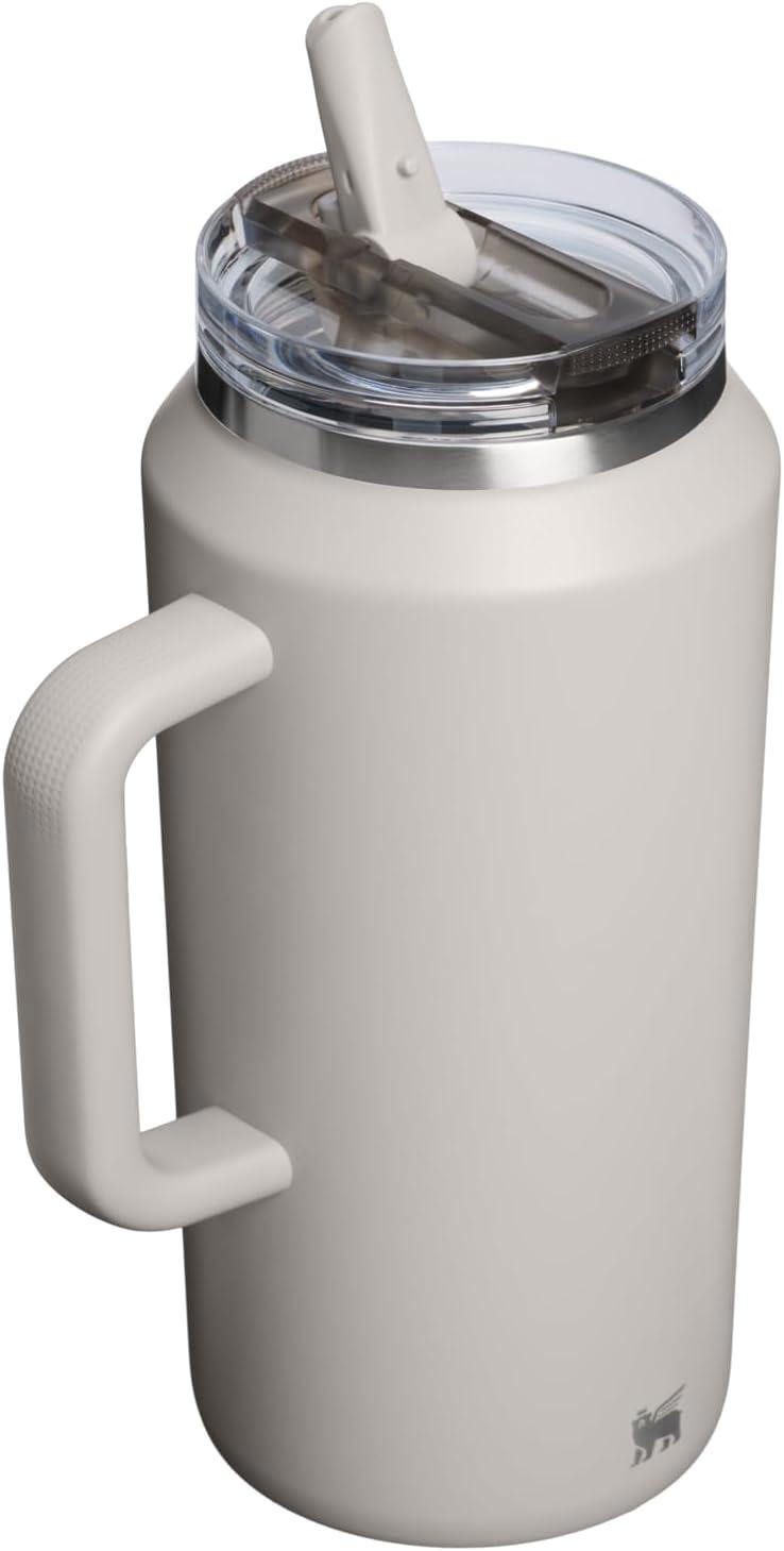 imageSTANLEY Quencher ProTour Flip Straw Tumbler with Leakproof Lid BuiltIn Straw amp Handle Cupholder Compatible for Travel Insulated Stainless Steel Cup BPAFreeAsh