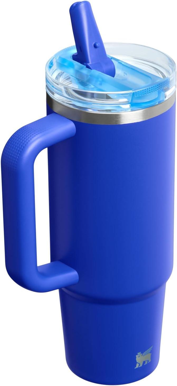 imageSTANLEY Quencher ProTour Flip Straw Tumbler with Leakproof Lid BuiltIn Straw amp Handle Cupholder Compatible for Travel Insulated Stainless Steel Cup BPAFreeCobalt