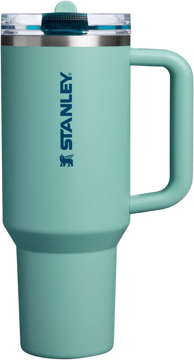 imageSTANLEY Quencher ProTour Flip Straw Tumbler with Leakproof Lid BuiltIn Straw amp Handle Cupholder Compatible for Travel Insulated Stainless Steel Cup BPAFreeSpring Green