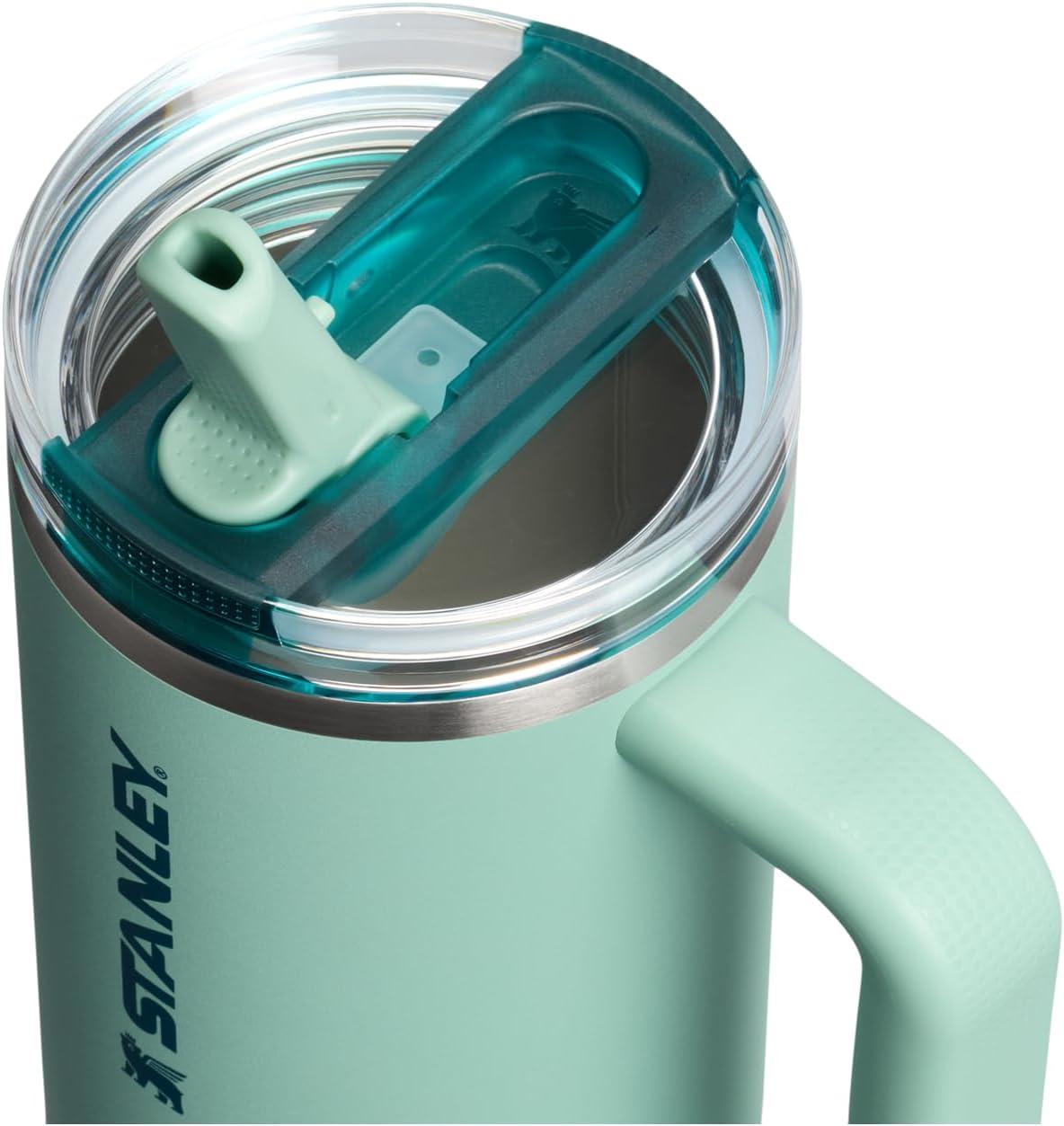 imageSTANLEY Quencher ProTour Flip Straw Tumbler with Leakproof Lid BuiltIn Straw amp Handle Cupholder Compatible for Travel Insulated Stainless Steel Cup BPAFreeSpring Green