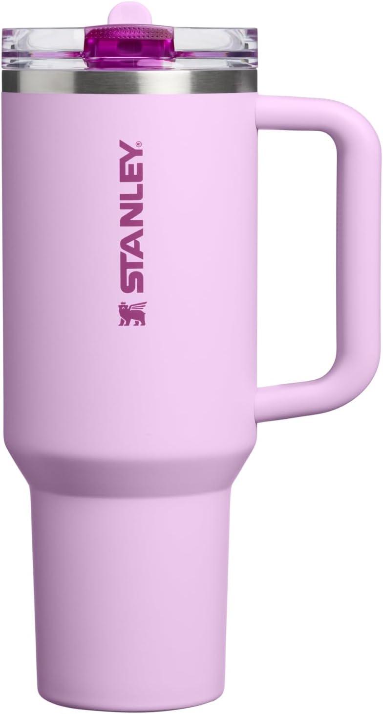 imageSTANLEY Quencher ProTour Flip Straw Tumbler with Leakproof Lid BuiltIn Straw amp Handle Cupholder Compatible for Travel Insulated Stainless Steel Cup BPAFreeSoft Orchid